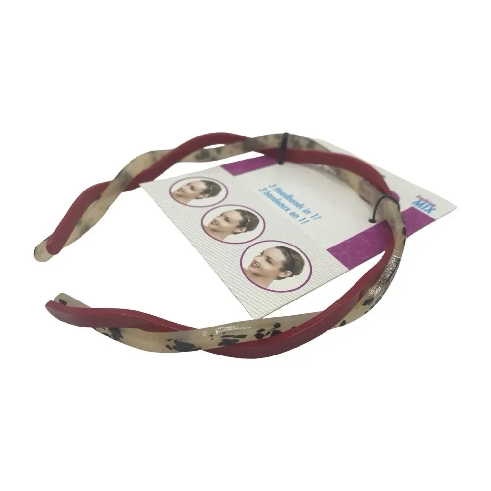Karina Twist Headband Fashion Mix  NOS Lot Of 3 Helen Of Troy